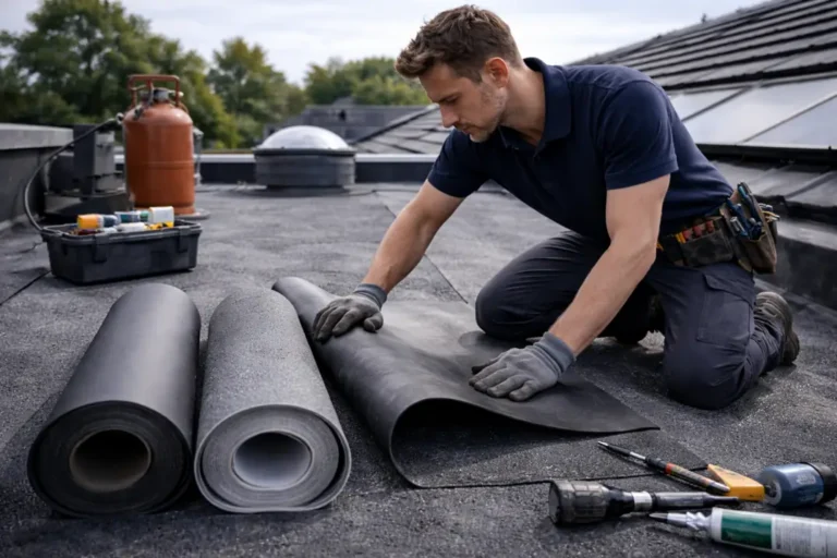Dakdekker Almere werkt met EPDM en bitumen op plat dak