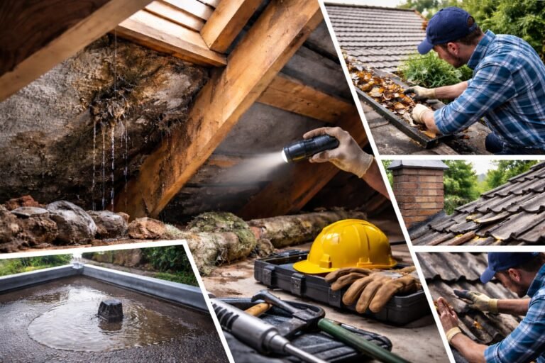 Inspectie van een daklekkage op zolder door dakdekker Utrecht, met controle van balken, isolatie en vochtsporen