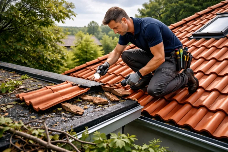 Dakdekker Amersfoort inspecteert een dak op stormschade en verborgen gebreken