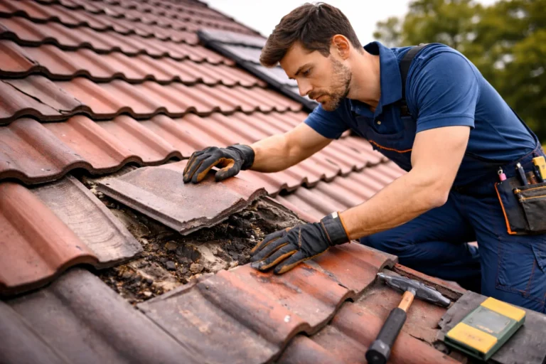 Dakdekker Utrecht controleert beschadigde dakpannen om lekkage en grotere dakschade te voorkomen