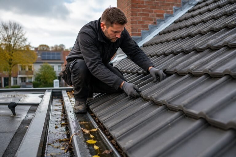 Dakdekker Eindhoven controleert dakpannen en dakgoten om het dak voor te bereiden op alle weersomstandigheden in 2026