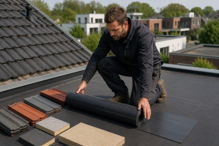 Dakdekker Eindhoven beoordeelt dakmaterialen zoals dakpannen, EPDM, bitumen en isolatie voor een duurzaam dak.