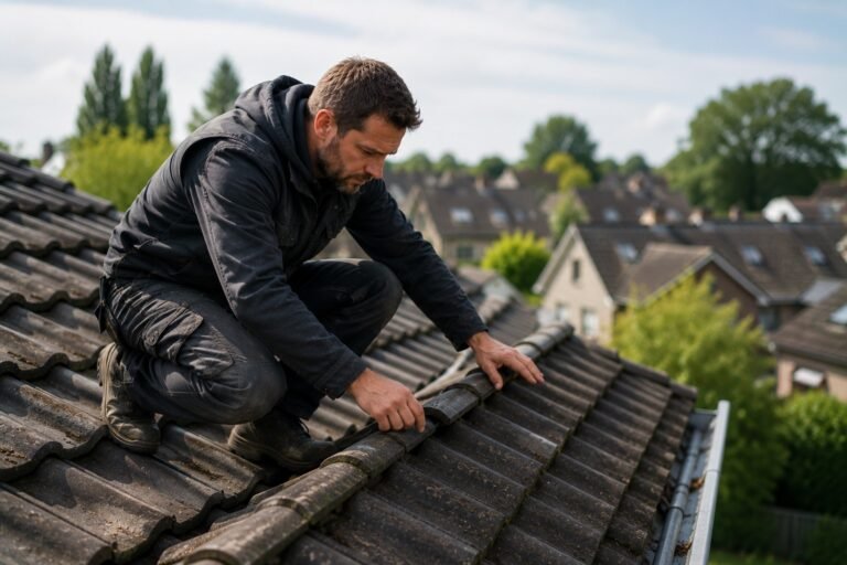 Dakdekker Utrecht controleert een pannendak op slijtage, zwakke plekken en beginnende dakschade.